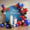 58PCS Red Blue Black & Metallic Silver Balloon Set – Hero Theme Birthday, Boys Party, Kids Celebration & Event Backdrop Decorations (12 Inch Latex & Foil Balloons)
